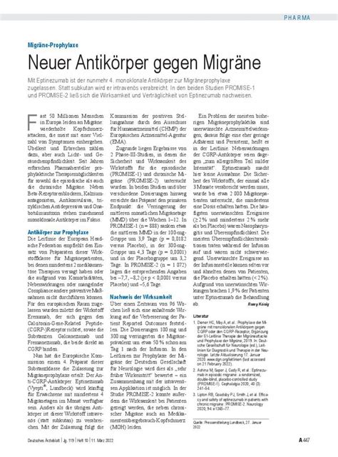 Migräne Prophylaxe Neuer Antikörper gegen Migräne