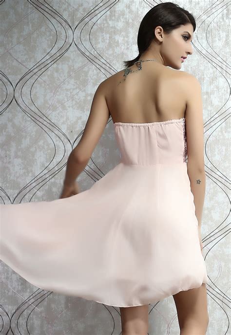 sexy pink strapless asymmetric clubwear party dress club cocktail prom dress on luulla
