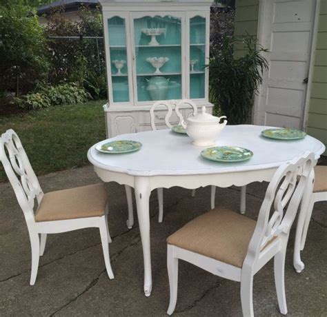 Create a timeless, transitional dining space with the acme furniture sonata 5 piece rectangular dining table set. Beautiful Vintage French country/ hand by VintageSowles on Etsy | Table, chair sets, Dining ...