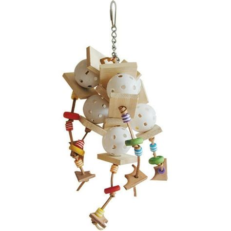 Aande Cage Company Happy Beaks Whiffler Bird Toy Assorted 4x14 In