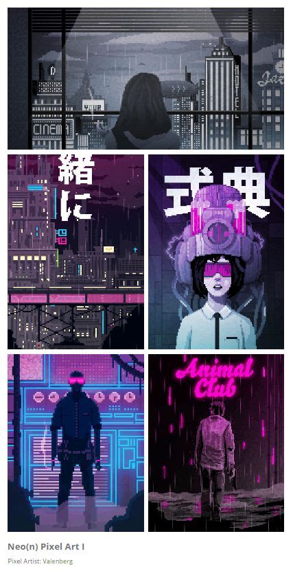 Cyberpunk City Pixel Art Comics Movie Posters Inspiration Game
