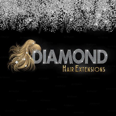 Hair Extensions Logo Design Hair Stylist Logo Beauty Salon Logo