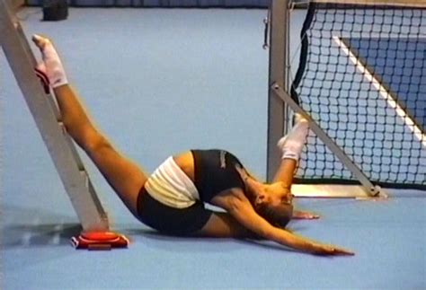 Alina Kabaevas Oversplit On Ladder With Bent Knee Alina Kabaeva