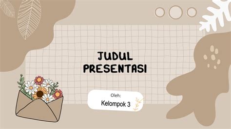Aesthetic Ppt 6 Ii Template Ppt Gratis Ii Ppt Abstract Brown Theme Ii