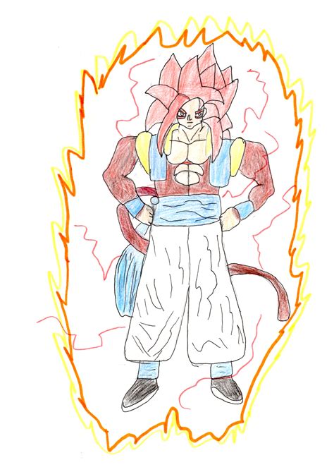 Fan Art Gogeta Ssj4 With Red Spark On The Aura By Doctorfrench95 77
