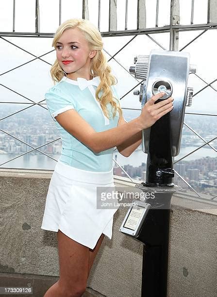 peyton list visits the empire state building photos and premium high res pictures getty images