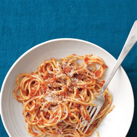Spaghetti With Tomato Anchovy Sauce Recipe Martha Stewart