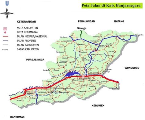 Peta Kabupaten Banjarnegara Lengkap Gambar Hd Dan Keterangannya