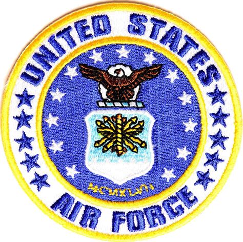 Us Air Force Round Patch Us Air Force Military Veteran Patches Air