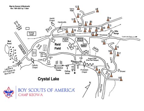 Camp Map And Campsite Layouts Ten Mile River Scout Camps