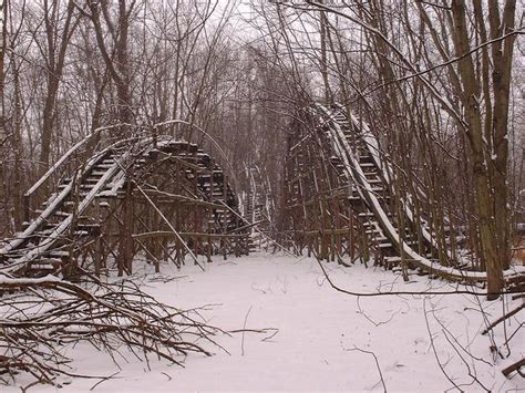Now Closed Chippewa Lake Amusement Park In The Snow Abandoned