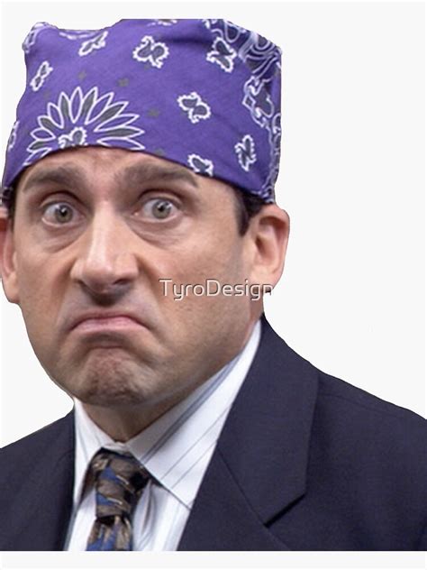 Michael Scott Prison Mike The Office Sticker For Sale By Tyrodesign