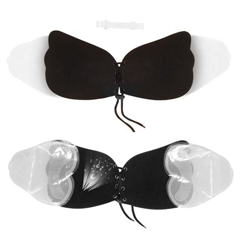 Hot Sale Summer Sexy Push Up Silicone Bra Backless Strapless Invisible Bras With Breathable Hole