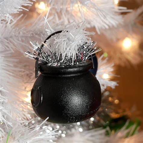 Mini Cauldron With Tinsel Sparks Christmas Tree Ornament Easy Harry