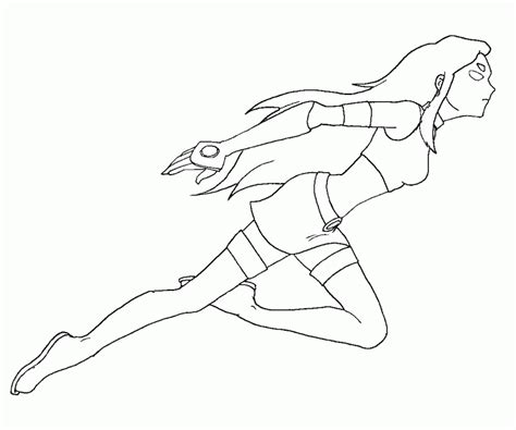 2 Starfire Coloring Page Coloring Home
