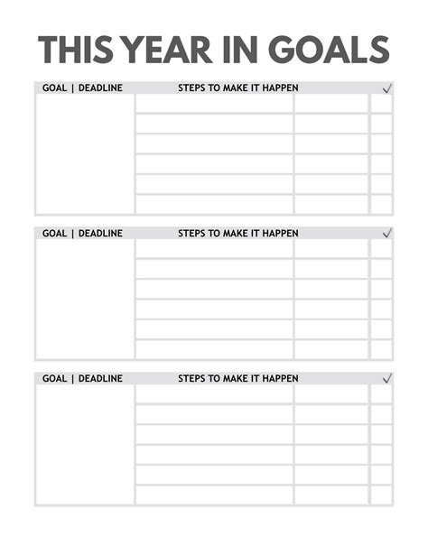 Your Year Crushing Goals Undated Agenda To Track Your Goals For The