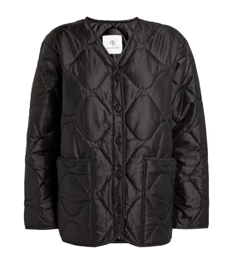 Anine Bing Quilted Andy Bomber Jacket Harrods Th