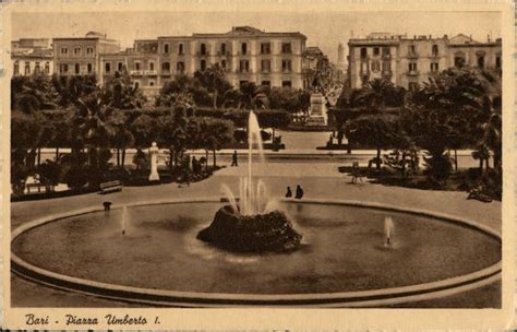 Piazza Umberto I Bari Italy Postcard