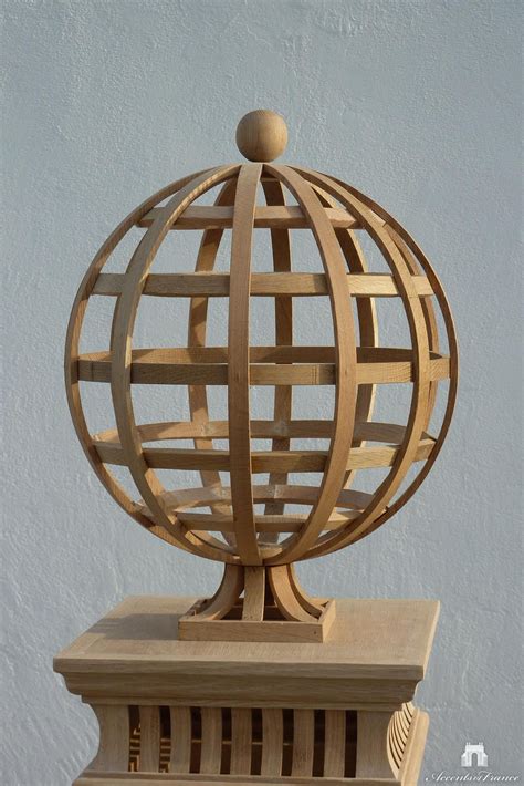 Sphere In Wood Sphere Design Decorative Spheres French Garden Design