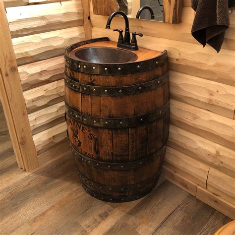 Add A Unique Touch To Your Bathroom With A Wooden Barrel Sink Wooden Home