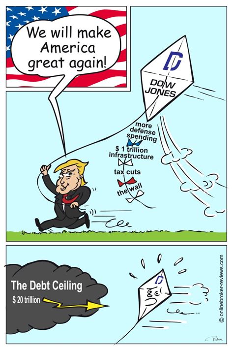 The debt ceiling is nothing but trouble, and we should drive a stake through its heart. Cartoon: Donald Trump and the debt ceiling