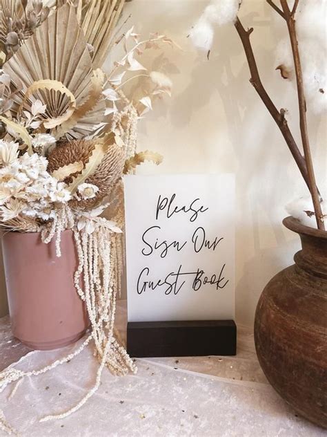 Wedding signs also offer a taste of what guests can expect from your wedding, as destination wedding planner guerdy abraira explains. GUEST Book Sign | Please Sign Our Wedding Guest Book ...