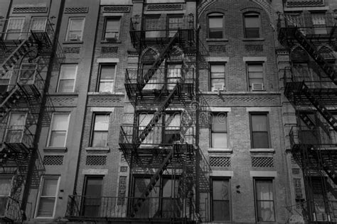 Brooklyn Brickwall Facades In New York Us Stock Photo Image Of