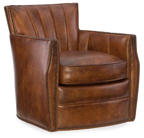 Hooker Furniture Carson Swivel Leather Chair Cc492 Sw 086