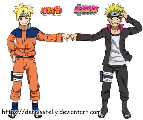 Naruto And Boruto Uzumaki By Dennisstelly On Deviantart