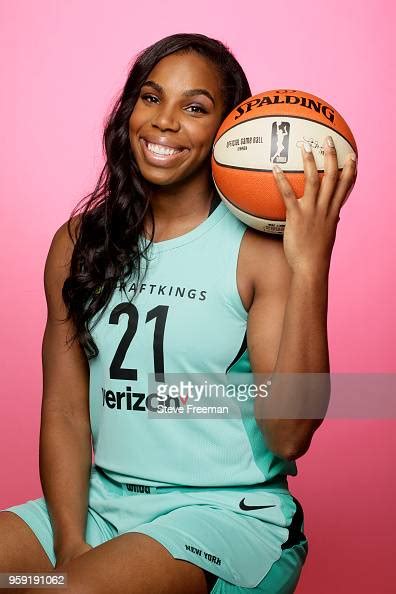 Reshanda Gray Of The New York Liberty Poses For A Head Shot During