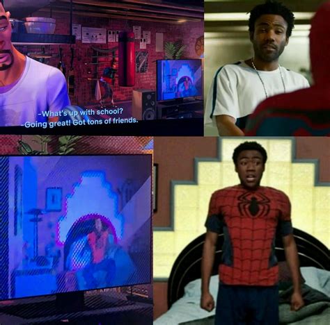 In Spider Man Into The Spider Verse 2018 A Shot From Season 2 Episode 1 Of Community Can Be