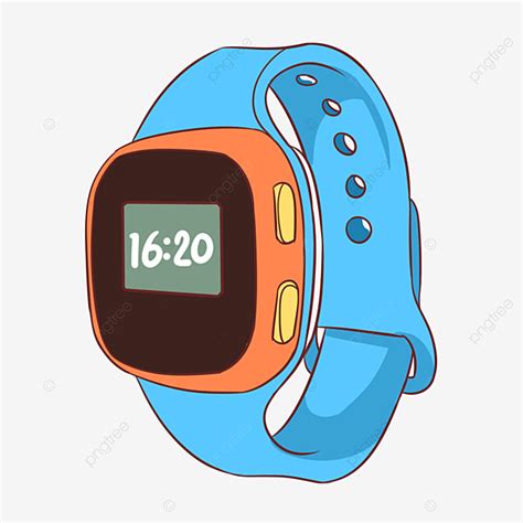 Watching Cartoons Clipart Png Images Cartoon Blue Watch Illustration