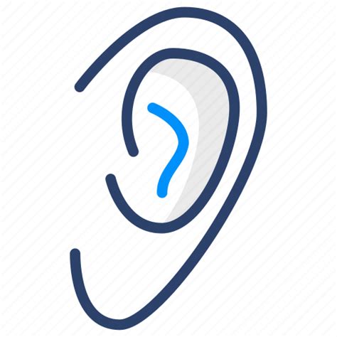 Ear Hear Hearing Listen Illustration Concept Human Icon