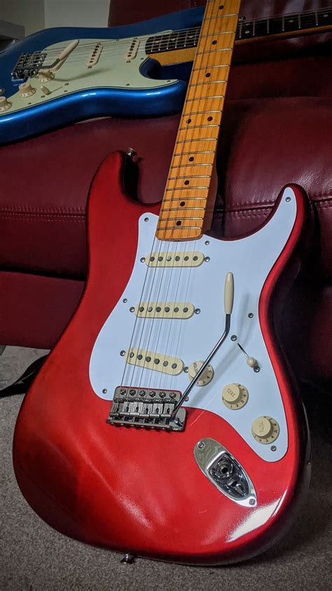 New Guitar Day Fender Usa 57 Vintage Reissue Stratocaster Candy Apple