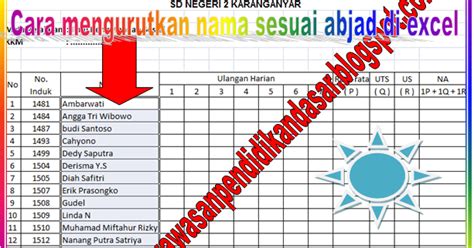 Maybe you would like to learn more about one of these? Cara mengurutkan Nama sesuai abjad di program Microsoft ...