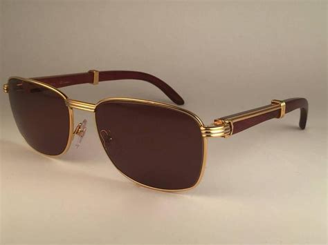 Sale Wood Cartier Sunglasses In Stock