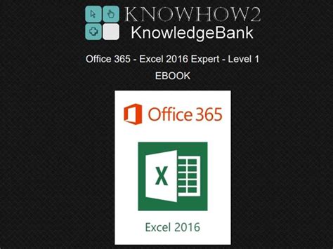 Office 365 Excel 2016 Expert Level 1 Qintil