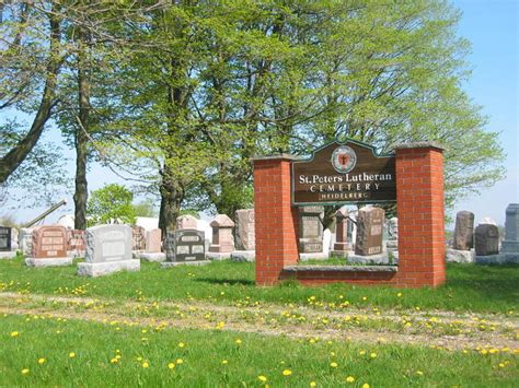 Saint Peters Lutheran Cemetery En Heidelberg Ontario Cementerio