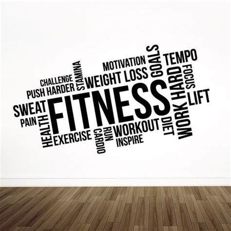 Wall Designer Gym Wall Art Sticker Fitness Exercise Workout