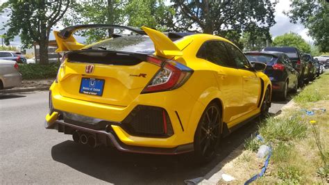 Spotted The New Yellow 2018 Type R 2016 Honda Civic Forum 10th Gen