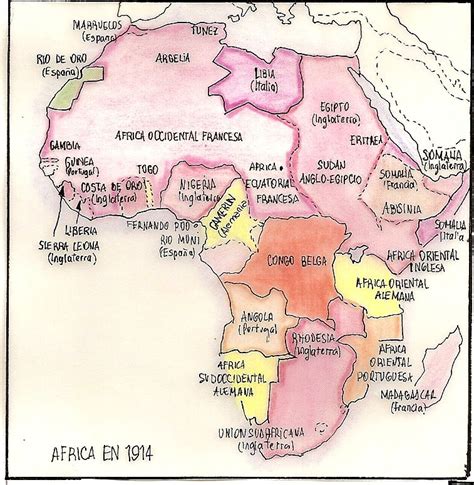 Africa En 1914 African Map African Paintings Maps World Map