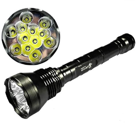 New Sale 13000 Lumen Super Bright 12x Cree Xml T6 Led Flashlight