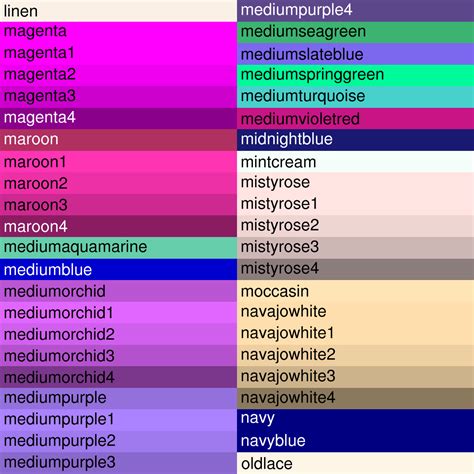 Color Names Purple Color Names Medium Slate Blue Colo