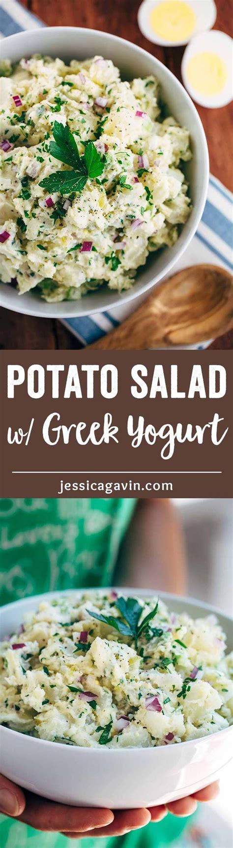 You do not need to like pickles to enjoy this recipe. Easy Creamy Potato Salad with Yogurt | Recipe | Creamy ...