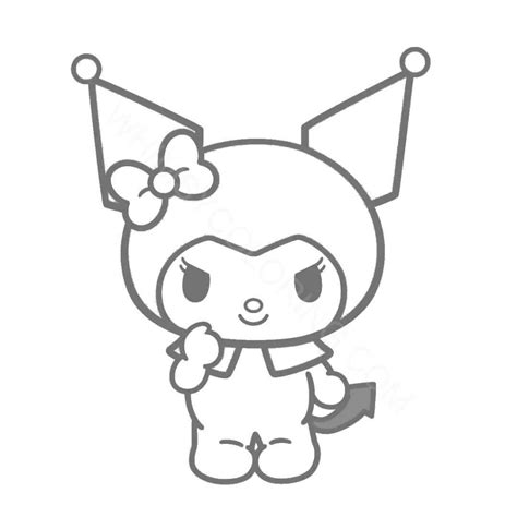 Kuromi Coloring Pages Printable Whimsy Coloring