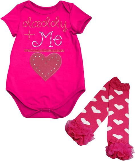 Amazon Com Daddy Me Valentine Hot Pink Heart Jumpsuit Baby Romper