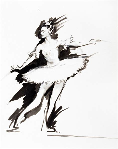 Pin By Demery On Ballet Sketches Ballet Painting Ballet Art Dance Art
