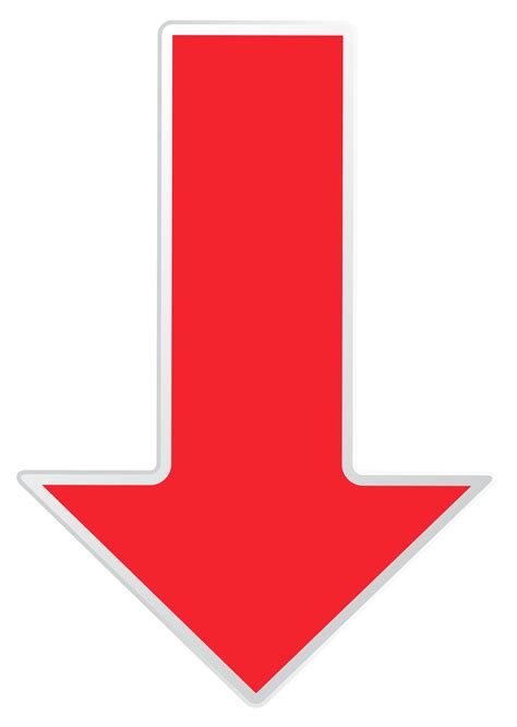 Down Red Arrow Png Free Transparent Clipart Clipartkey Images And Photos Finder