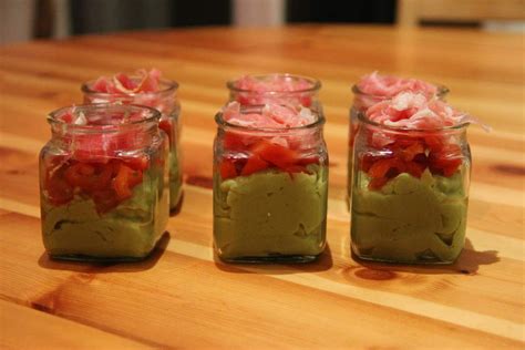 Verrine avocat jambon cru