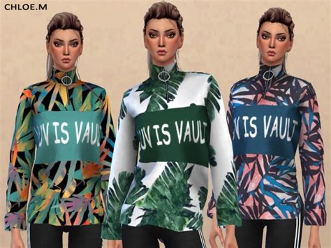 The Sims Resource Sportswear Top By Chloemmm • Sims 4 Downloads